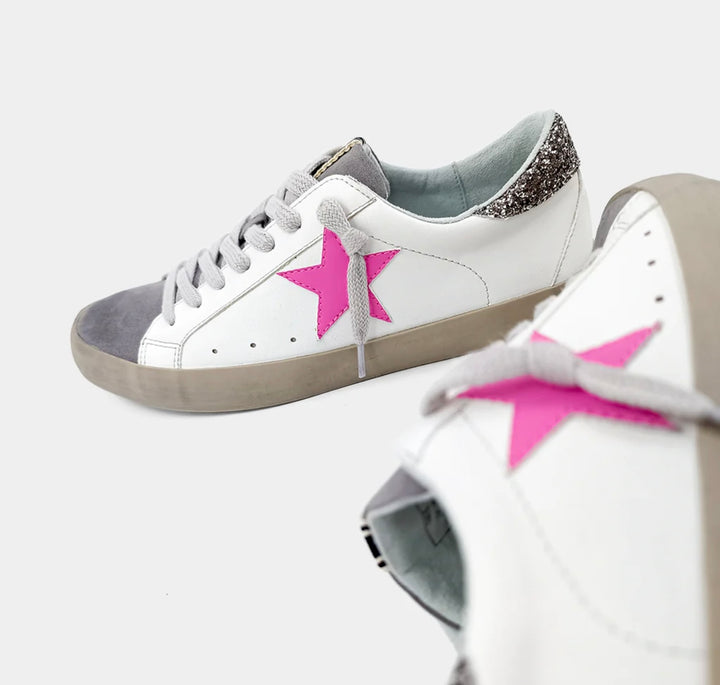 Paris Light Grey with Pink Star