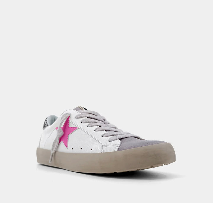 Paris Light Grey with Pink Star