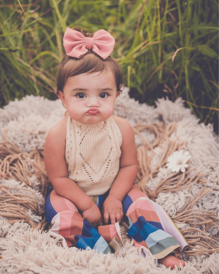 Drake Crochet Halter Romper - Vanilla Cream